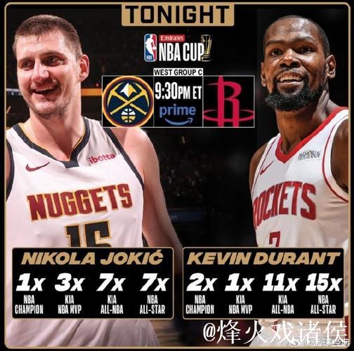 掘金胜火箭！杜兰特与奥科吉全面出击，约基奇压制申京，两小将稍显激进。